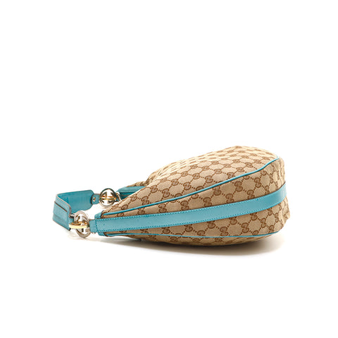 GG Canvas Belt in Blue - Gucci