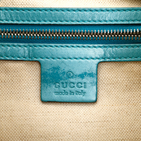 Gucci gucci gg toivas inter-choux sac à épaule bleu x marron p14287