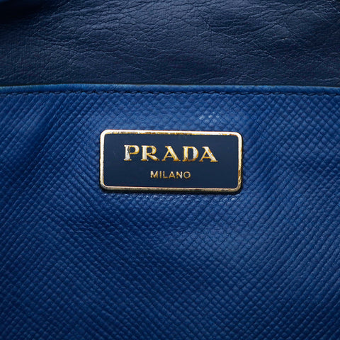 Prada Prada Safiano 2Way手提包蓝色P14299