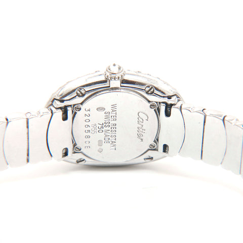 Cartier Cartier Cartier Venuir Diamond WG 750 68.9G Watch Quartz Silver P14316