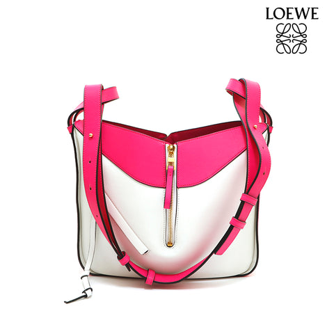 ロエベ LOEWE ハンモック バイカラー 2way ショルダーバッグ レザー ...