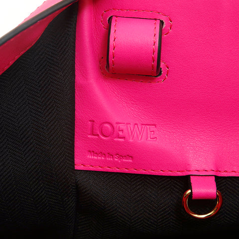 Loewe LOEWE Hammock Bicolor 2WAY Shoulder Bag Leather White x Pink P14323