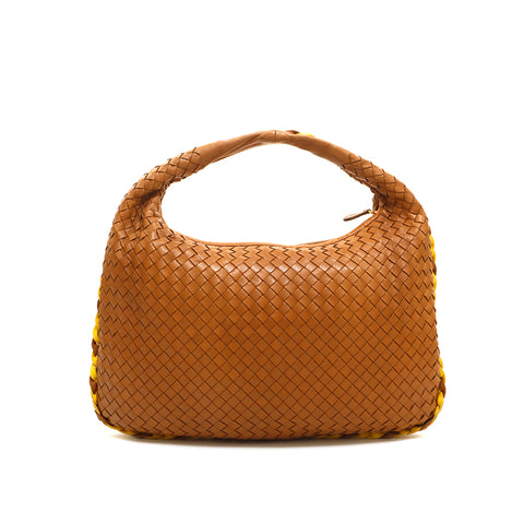 bottegaveneta bottegaveneta intrecciato手提包皮革棕色P14329