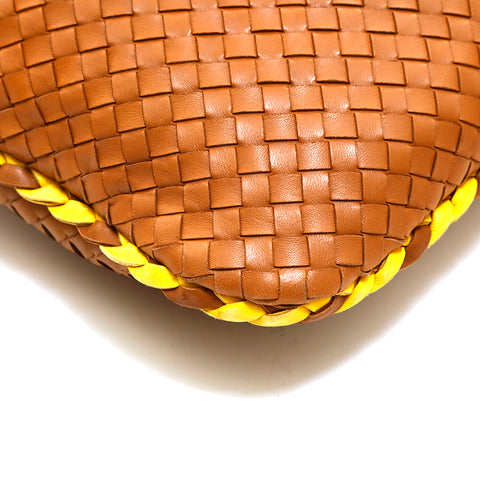 bottegaveneta bottegaveneta intrecciato手提包皮革棕色P14329