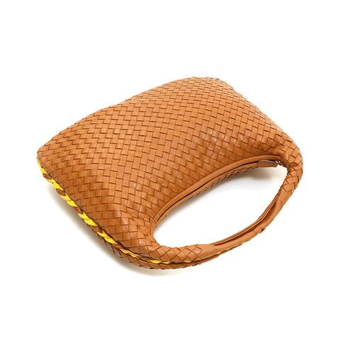 bottegaveneta bottegaveneta intrecciato手提包皮革棕色P14329