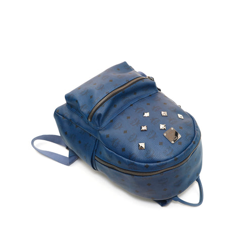 MCM, Bags, Mcm Backpack Navy Blue
