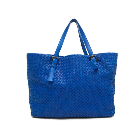 Bottega Veneta Bottegaveneta Intrecciato手提包皮革蓝色P14341