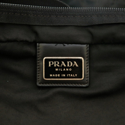 プラダ PRADA 三角ロゴ ナイロン ショルダー トートバッグ ブラック P14368