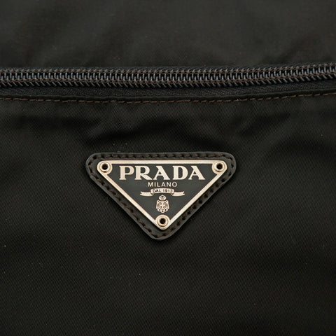 プラダ PRADA 三角ロゴ ナイロン ショルダー トートバッグ ブラック P14368