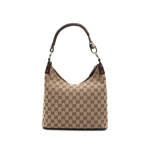 Gucci Gucci GG帆布手袋米色P14376