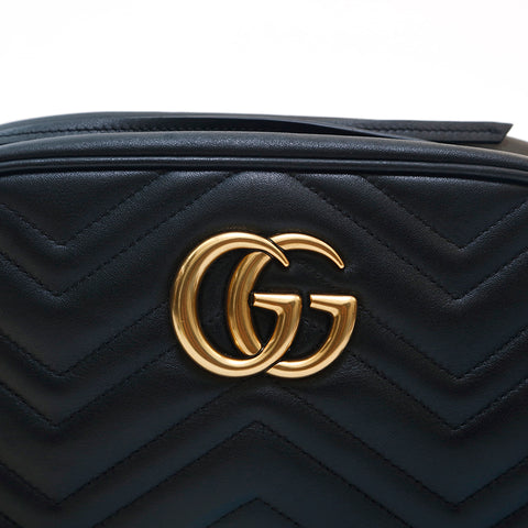 Gucci Gucci GG Marmont肩带黑色P14384