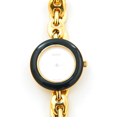 Gucci GUCCI Change Besel 6 Color Quartz Watch Gold P14414