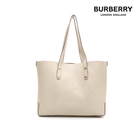 バーバリー BURBERRY ロゴ トートバッグ レザー ベージュ P14421