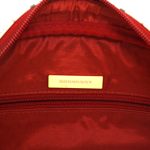 Burberry Burberry Novacheck手袋米色X红色P14433