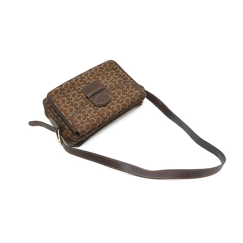 Celine Macadam Round Coin Mini Bag - Brown Mini Bags, Handbags