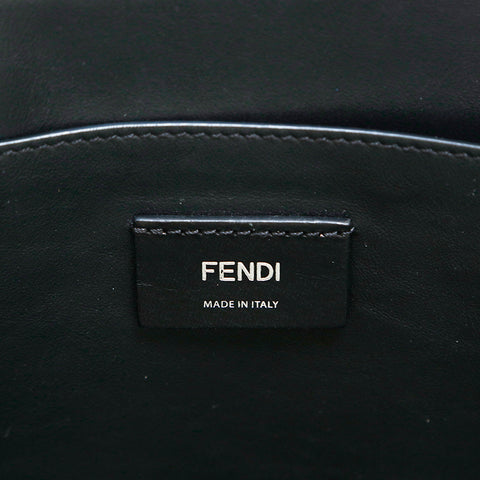 Fendi Fendi徽标皮革手提袋黑色P14448