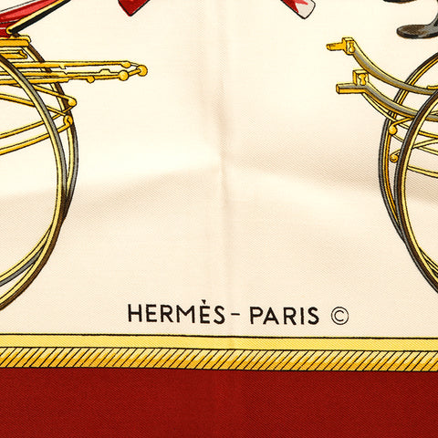 Hermes Hermes Kale 90 Écharpe rouge P14466