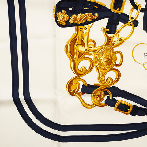 Hermes Hermes Kale 90 Scarf Navy P14477