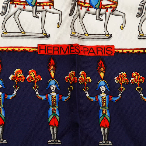 Hermes Hermes Kale 90 Écharpe Navy P14479