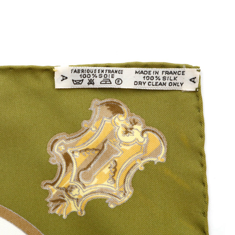 Hermes Hermes Kale 90 Scarf Green P14484