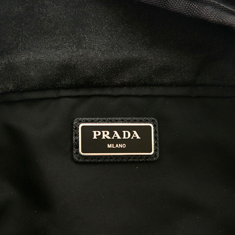 プラダ PRADA ロゴ ナイロン ポーチ ウエストバッグ ブラック P14506