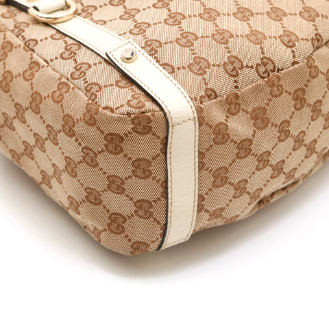 Gucci Gucci GG帆布手袋手提袋米色P14512