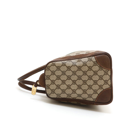 Gucci Vintage GG Plus Boston Bag - Brown Handle Bags, Handbags