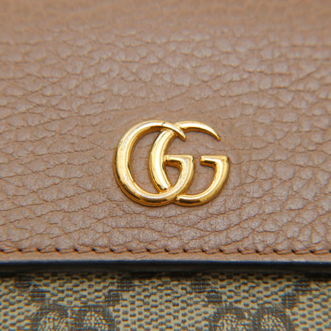 Gucci Gucci GG Sprem控制钱包长钱包米色P14519