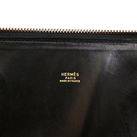 爱马仕爱马仕（Hermes Hermes）抓着35 Aldenne G手提包手提包○W 1993 Black P14523