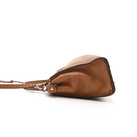 Fendi FENDI Peaker Boo 2WAY Diagonal Shoulder Handbag Brown P14549