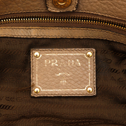 Prada Prada Leather 2 Why Handbag Beige P14554