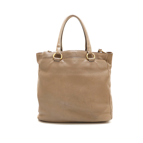 Prada Prada Leather 2 Why Handbag Beige P14554