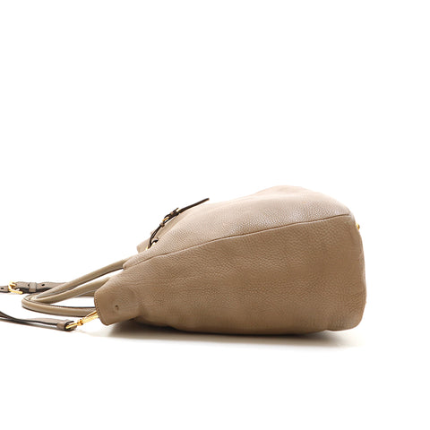 Prada Prada Leather 2 Why Handbag Beige P14554