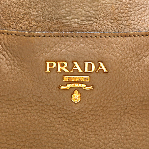 Prada Prada Leather 2 Why Handbag Beige P14554