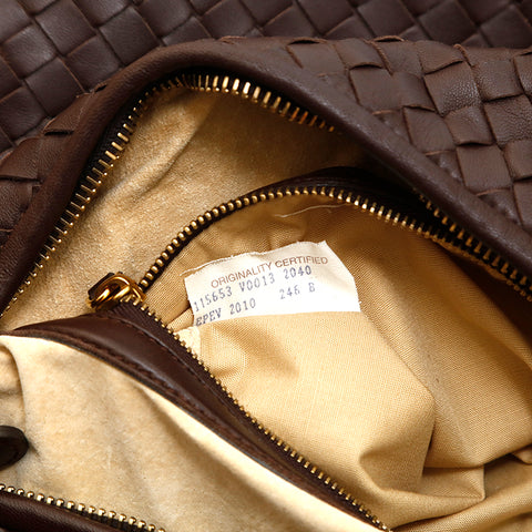 bottega veneta bottegaveneta intrecciato一个手提包棕色P14556