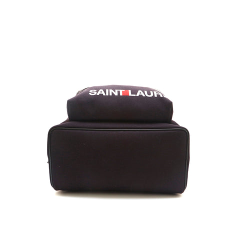 Saint Lampuri Saint Laurent Paris徽标帆布背包Daypack海军P14558