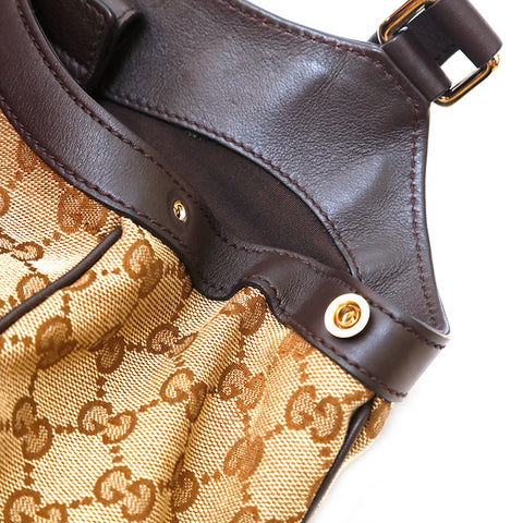 Gucci Gucci GG帆布手提袋米色P14559