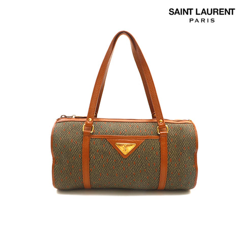 サンローランパリ SAINT LAURENT PARIS 筒型 レザー ショルダーバッグ マルチカラー P14560