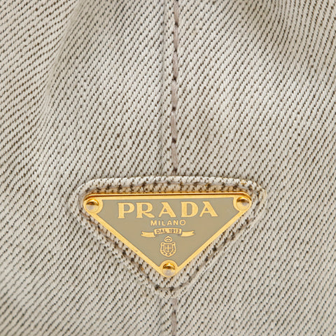 Prada Prada Kanapa 2way肩部手提包灰色P14574