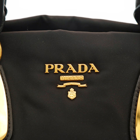 Prada Prada Nylon 2way肩部手提袋黑色P14577