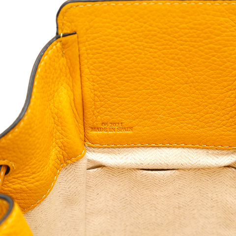 Loewe LOEWE Hmmock Drawstring Mini Leather Handbag Yellow P14586