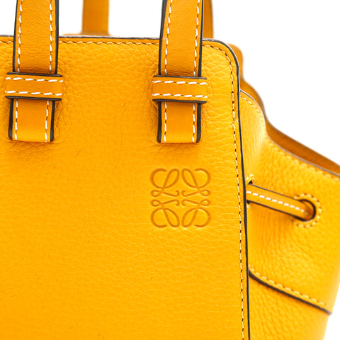 Loewe LOEWE Hmmock Drawstring Mini Leather Handbag Yellow P14586