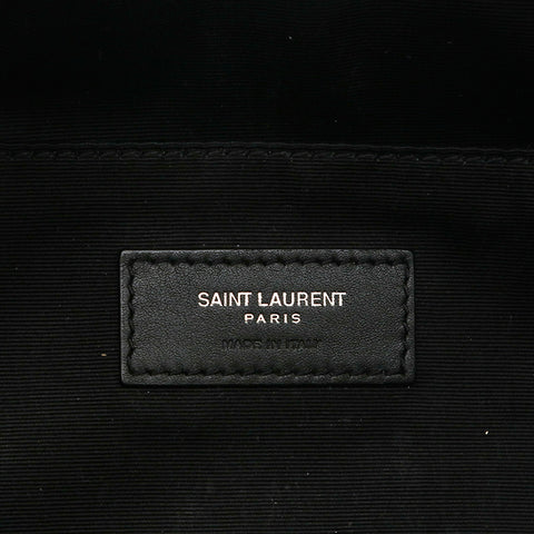 Eve Saint Laurent Yves Saint Laurent Logo en nylon Cuir Body Sac noir P14590