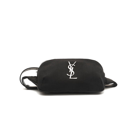 Eve Saint Laurent Yves Saint Laurent Logo Nylon Leather Body Bag ...