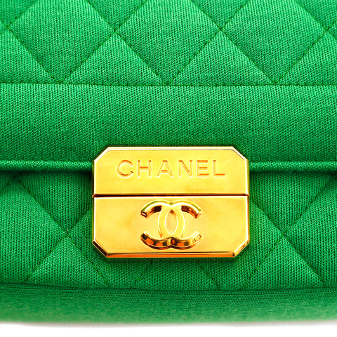 Chanel Chanel Coco Mark Matrasse Embrayage diagonal Sac à bandoulière vert P14593