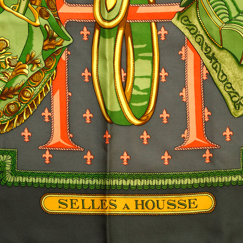 Hermes Hermes Kale 90 Scarf Gray P14615