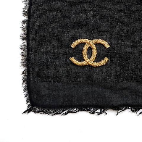 Chanel chanel coco mark grand luminaire foulard noir p14628