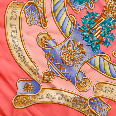 Hermes Hermes Kale 90 Scarf rose P14632