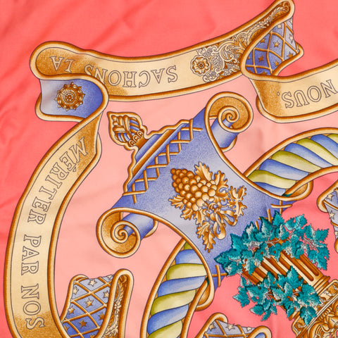 Hermes Hermes Kale 90 Scarf rose P14632