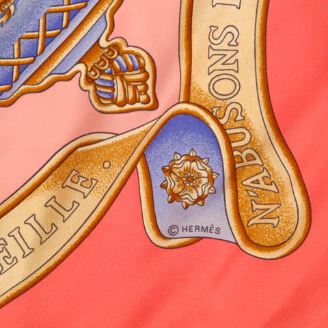 Hermes Hermes Kale 90 Scarf rose P14632